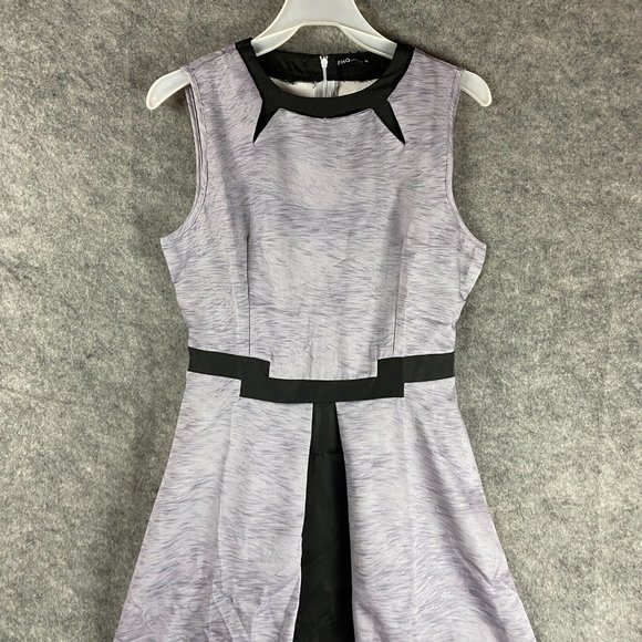 FHQ Collection Dress A-Line Medium Women's Sleeveless NWT Gray Polyester M - Picture 2 of 8